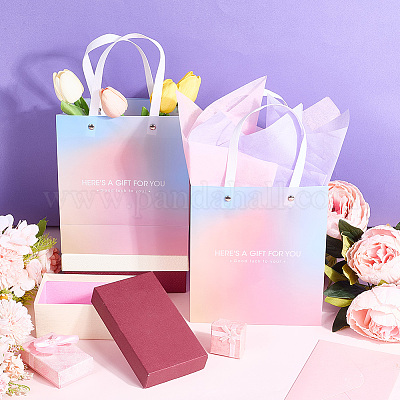2 Stück Geschenktüten aus Papier mit Farbverlauf&nbsp;ABAG-SP0001-28-1