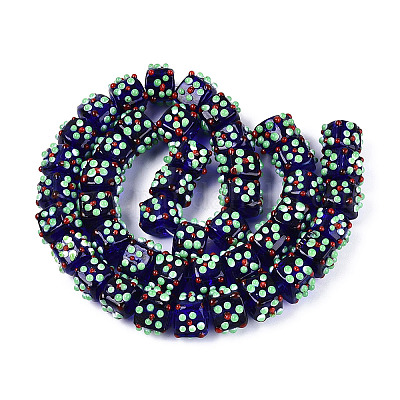 Perles vernissées manuelles&nbsp;LAMP-N038-04B-1