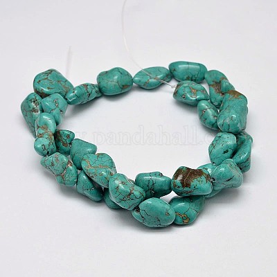 Крашеные нити бусин из натурального магнезита&nbsp;G-M139-11-C-1