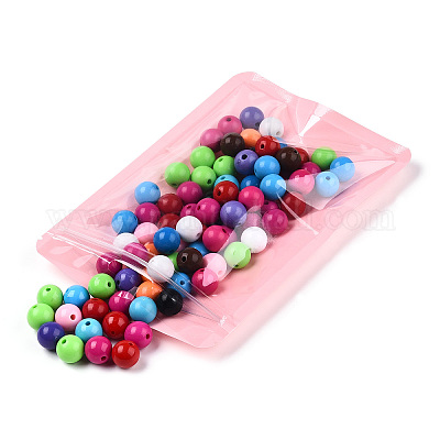 Пластиковые пакеты Инь-Янь цвета макарон с застежкой-молнией OPP-N001-01C-06-1