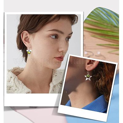 16 шт. 8 крючка для сережек из нержавеющей стали 304 STAS-CA0001-84-1