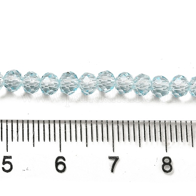 Прозрачная краска для запекания стеклянные бусины нити DGLA-A034-T4mm-D06-1