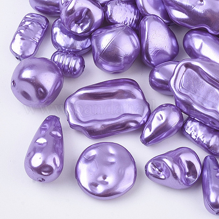 Perles d'imitation perles en plastique ABS OACR-R071-05-1