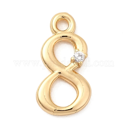 Латунные микро проложить кубического циркония подвески KK-P340-24G-08-1