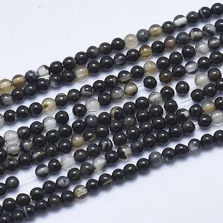Chapelets de perles d'agate naturelle X-G-K238-01B-1