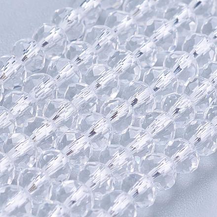 Perlas de cristal de cristal hebras GLAA-D032-3.5x2.5-01-1