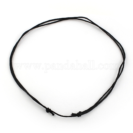 3mm waxed cotton necklace cords 13-36 inches