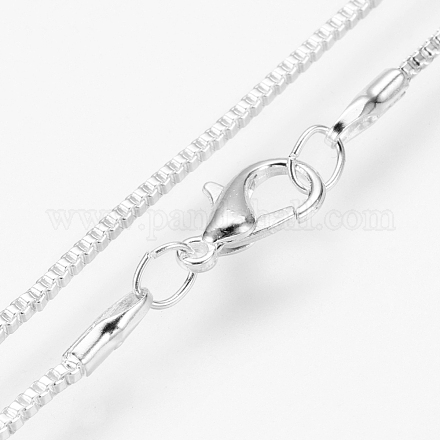 Laiton chaîne de boîte de fabrication de collier MAK-J009-63S-1