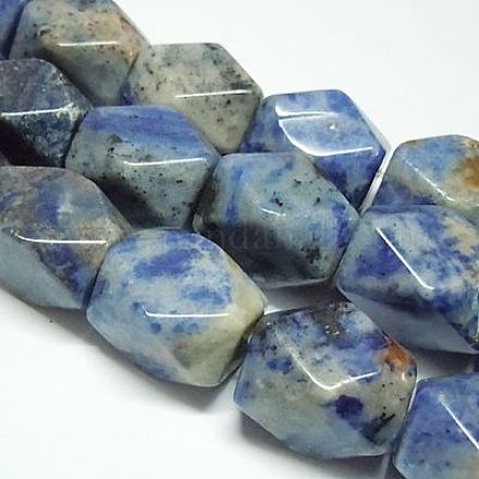 16inch Gemstone Sodalite Stone Beads:13mm wide G049-1