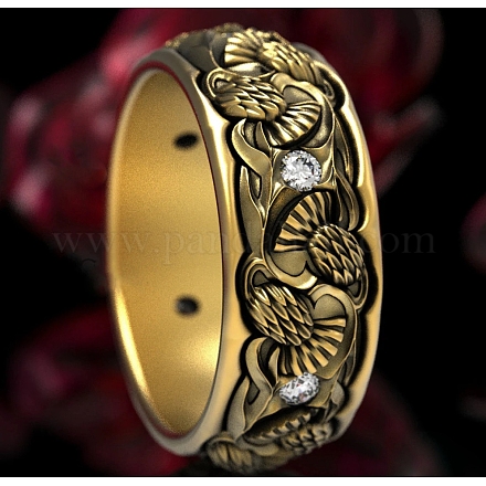 Сплав с хрустальными стразами кольца для пальцев FS-WGD2F4C-04-1