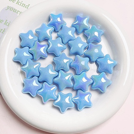 Пластиковые бусины с УФ-покрытием PW-WG17565-04-1