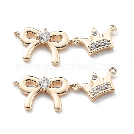 Латунные прозрачные подвески из кубического циркония KK-G523-09G-1