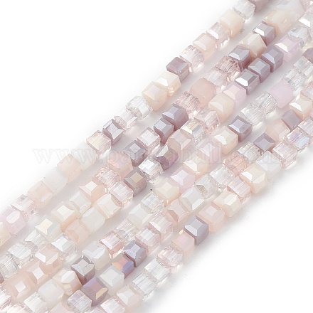 Brins de perles de verre de galvanoplastie de couleur dégradée GLAA-E042-05E-1