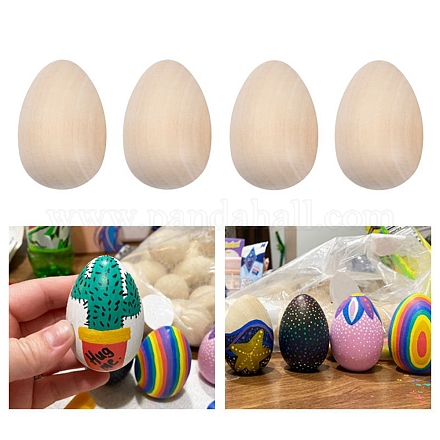 Незаконченные украшения для демонстрации яиц из дерева китайской вишни WOOD-B004-01B-1