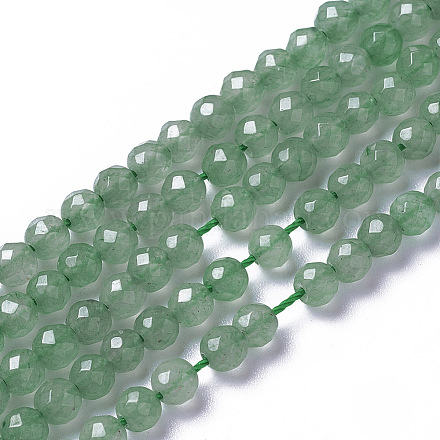 Natürlichen grünen Aventurin Perlen Stränge X-G-F596-10-2mm-1