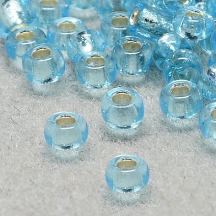 Perline di semi di vetro rotonde di grado 6/0 SEED-Q007-4mm-F47-1