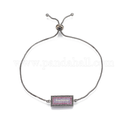 Bracelets bolo extensibles en laiton avec zircon cubique de micro pavé BJEW-R305-14A-1