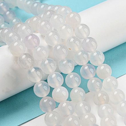 Натуральный белый агат бисер&nbsp;AGAT-8D-16-1