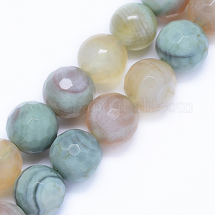 Chapelets de perles d'agate naturelle X-G-P329-01-12mm-1