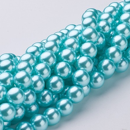 Glass Pearl Beads Strands HY-12D-B12-1