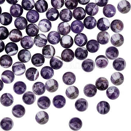 Brins de perles d'améthyste chevron naturel olycraft G-OC0001-45-1