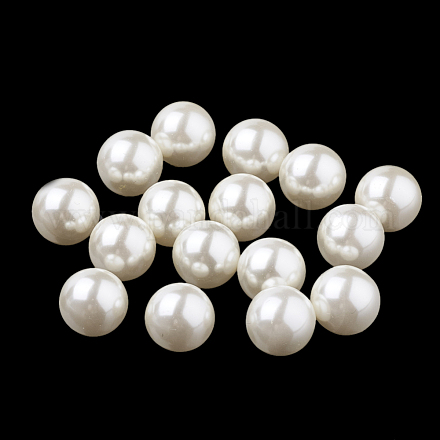 Eco-Friendly Plastic Imitation Pearl Beads MACR-S277-6mm-E-1