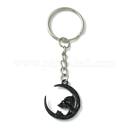 Porte-clés pendentif lune en alliage KEYC-JKC00720-01-1