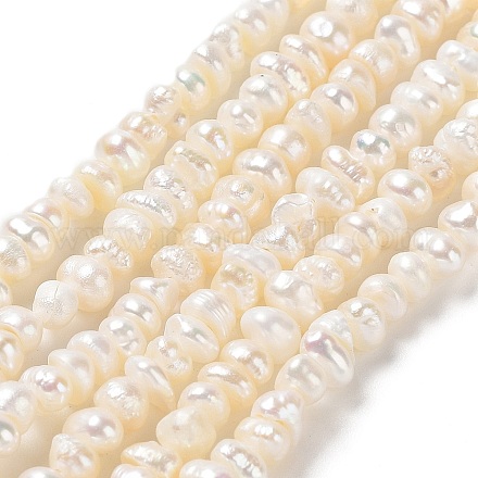 Naturales keshi abalorios de perlas hebras PEAR-J007-68-1