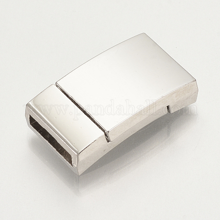 Alloy Magnetic Clasps with Glue-in Ends X-PALLOY-R089-05P-1