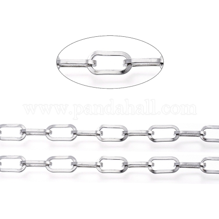 32.8 Feet 304 Stainless Steel Chain Bulk Silver Paperclip Chains for  Jewelry Mak
