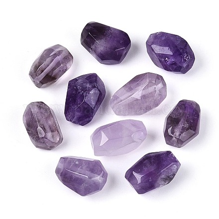 Natürlichen Amethyst Perlen G-N360-11A-04-1