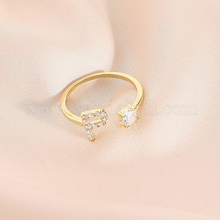 Модные латунные кольца-манжеты с кубическим цирконием FS-WG4936F-26-1