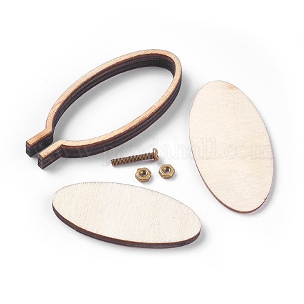 Mini Ring Embroidery Wood Hoops TOOL-WH0087-B01-1