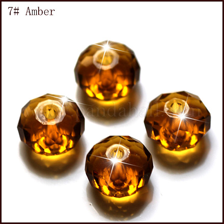 Abalorios de cristal austriaco de imitación SWAR-F068-8x10mm-07-1
