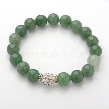 Conception exquise pierre naturelle bracelets perles extensibles BJEW-JB01855-01-1
