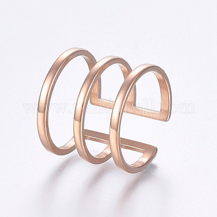 Hueco 304 anillo de dedo ancho de acero inoxidable anillos de dedo RJEW-H126-42RG-19mm-1