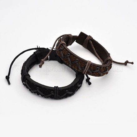Adjustable Cord Bracelets BJEW-M117-13-1