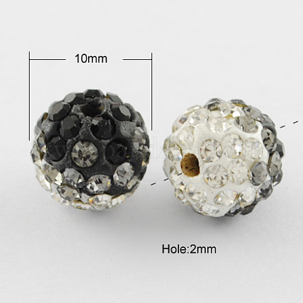 Perles de boule pavé disco  X-RB-R003-07A-1