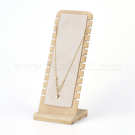 Бамбуковая подставка для ожерелья NDIS-E022-04-1