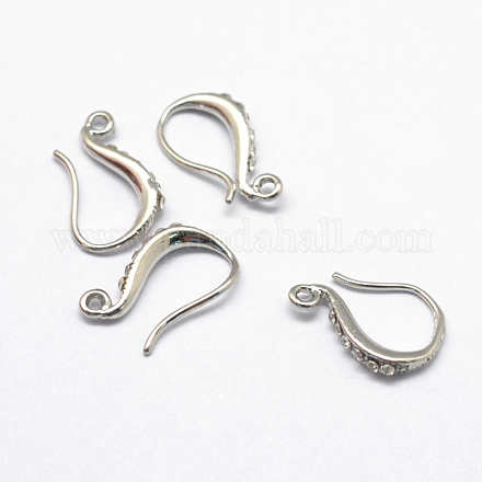 Brass Earring Hooks KK-S750-16P-1