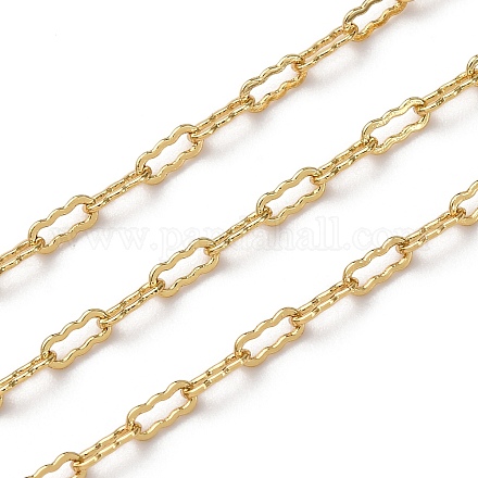 Латунные волнистые овальные звенья цепи CHC-H113-22G-1
