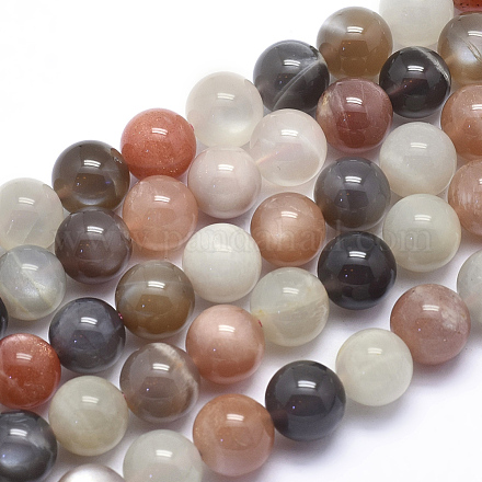 Natural Sunstone Beads Strands G-K224-02-10mm-1