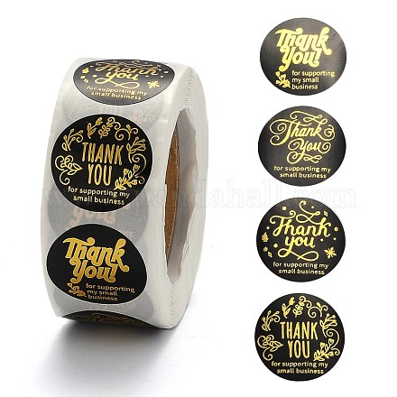1 Inch Thank You Theme Self-Adhesive Paper Stickers X-DIY-K027-B06-1