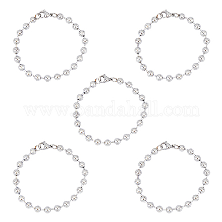 Unicraftale 304 Stainless Steel Ball Chain Bracelets BJEW-UN0001-10P-1
