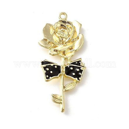 Подвески из сплава с черной эмалью в готическом стиле PALLOY-R157-06G-02B-1