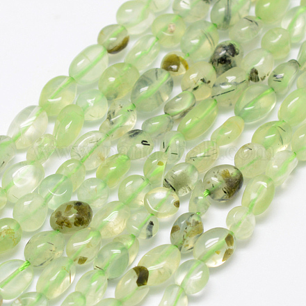 Chapelets de perles en préhnite naturelle G-P406-46-1