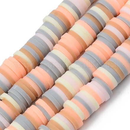 Chapelets de perle en pâte polymère manuel CLAY-R089-6mm-108-1
