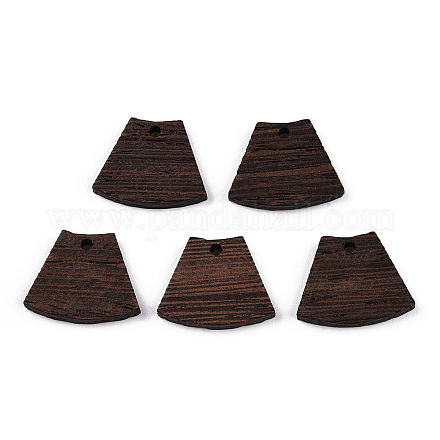 Colgantes de madera de wengué natural WOOD-T023-83-1