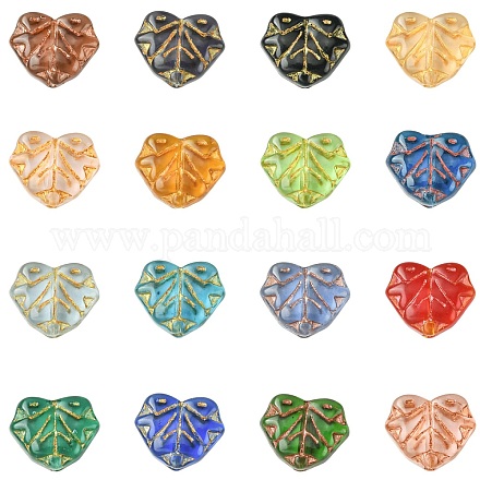 16шт 15 цвета бусины лэмпворк ручной работы LAMP-CJ0002-47-1