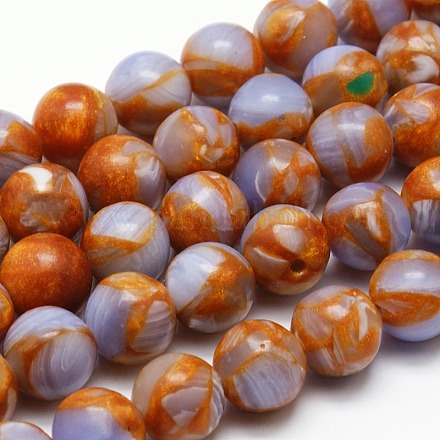 Round Synthetic Imperial Jasper Beads Strands G-I098-4mm-01-1